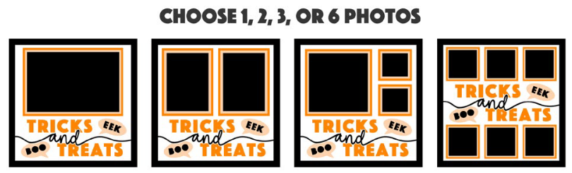 SBox "Tricks & Treats" 12" x 12" Shadow Box Frame