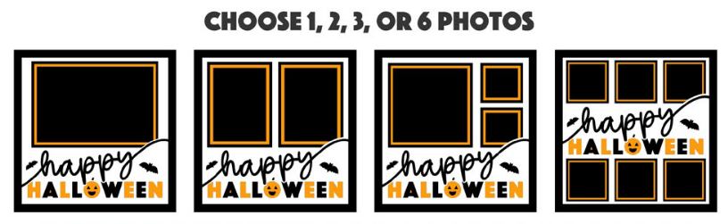 SBox "Happy Halloween" 12" x 12" Shadow Box Frame