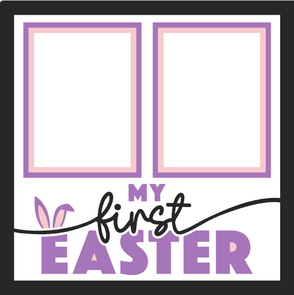 SBox "My First Easter " 12" x 12" Shadow Box Frame