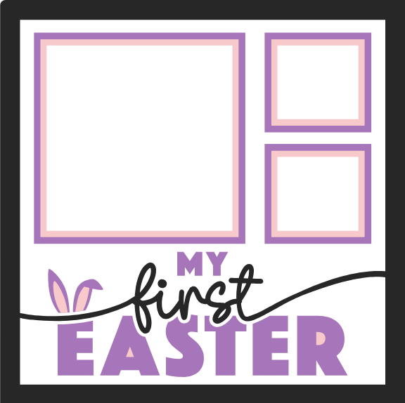 SBox "My First Easter " 12" x 12" Shadow Box Frame