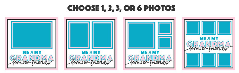 SBox "Me & My Grandma" 12" X 12" Shadow Box Frame