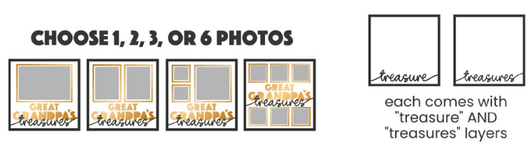 SBox "Great Grandpa's Treasure" 12" X 12" Shadow Box Frame