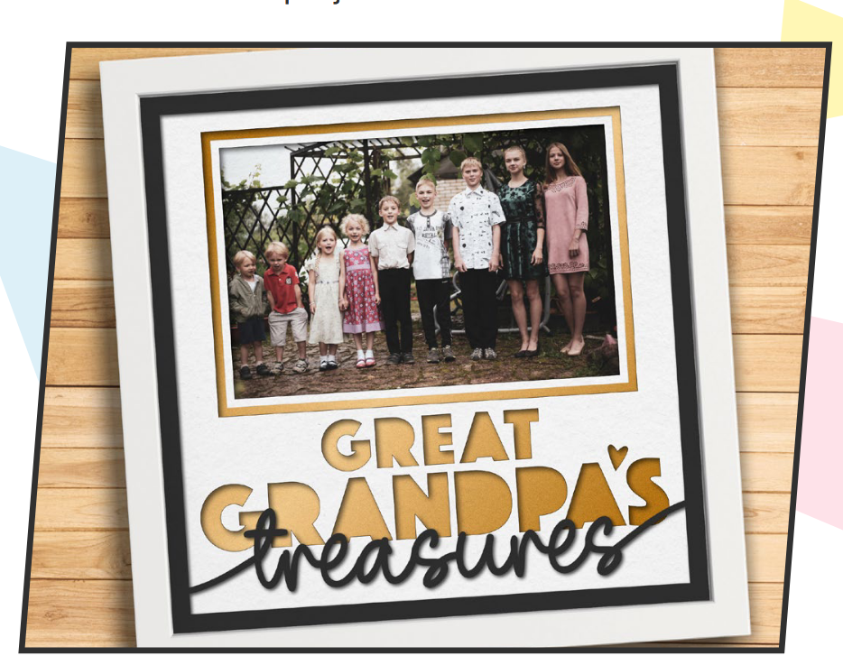 SBox "Great Grandpa's Treasure" 12" X 12" Shadow Box Frame