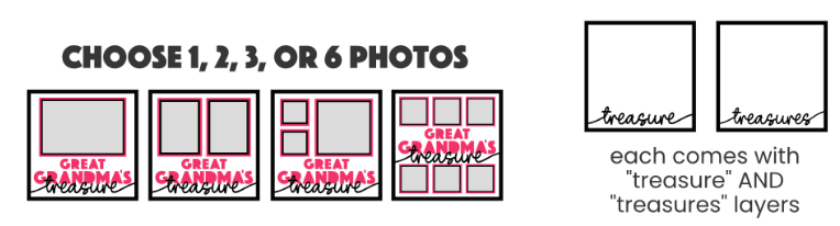 SBox "Great Grandma's Treasure" 12" X 12" Shadow Box Frame