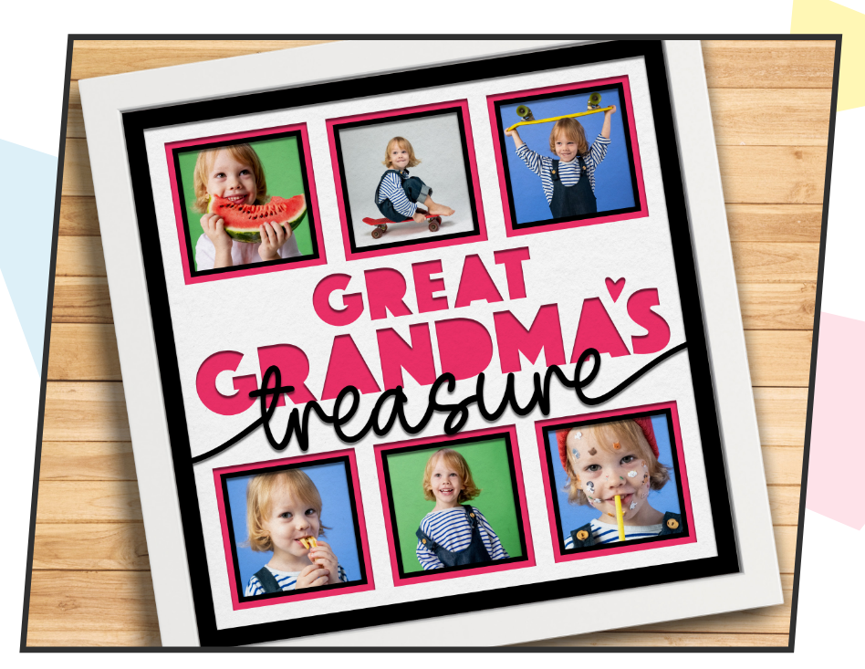 SBox "Great Grandma's Treasure" 12" X 12" Shadow Box Frame
