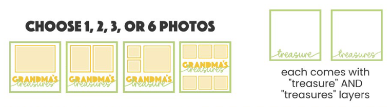 SBox "Grandma's Treasure" 12" X 12" Shadow Box Frame