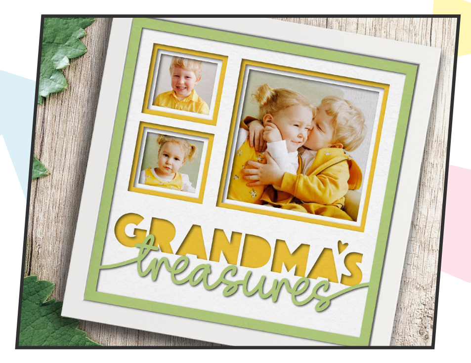 SBox "Grandma's Treasure" 12" X 12" Shadow Box Frame