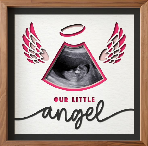 SBox "Little Angel" 12" X 12" Shadow Box Frame