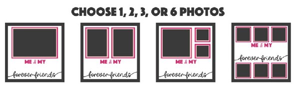 SBox "Me & My Forever Friends " 12" x 12" Shadow Box Frame