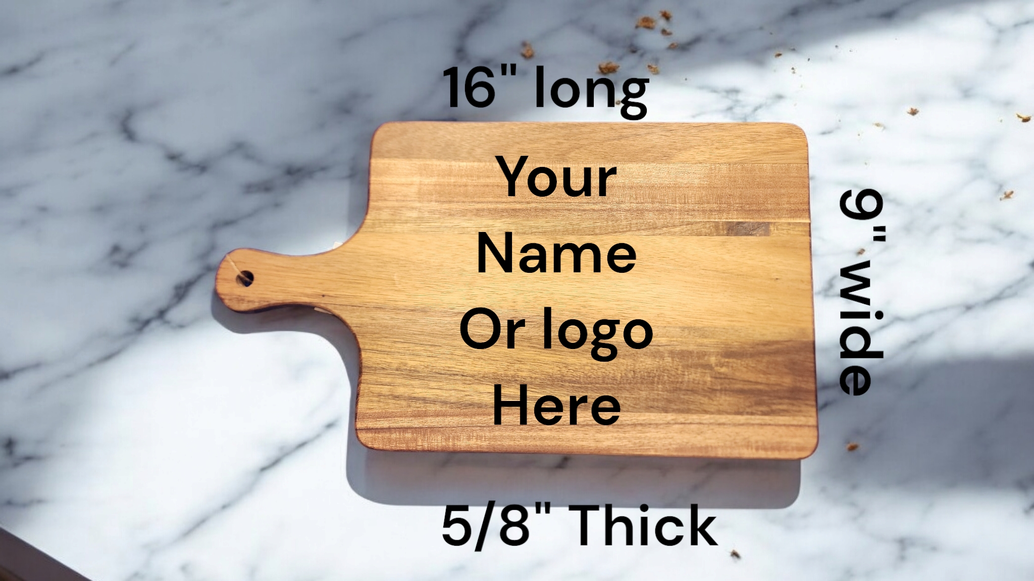 Cutting Board 16" by 9" 5/8" thick