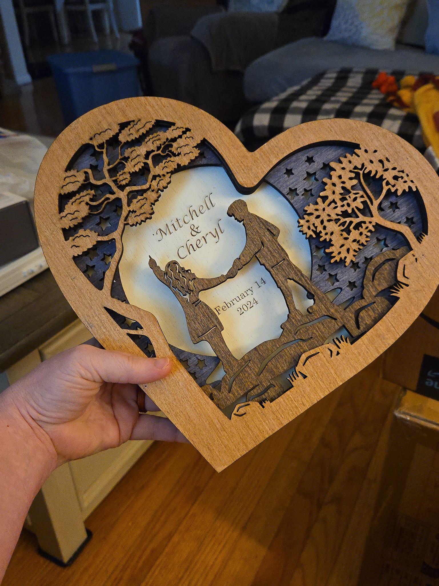 Keepsake Layered Heart Memorial