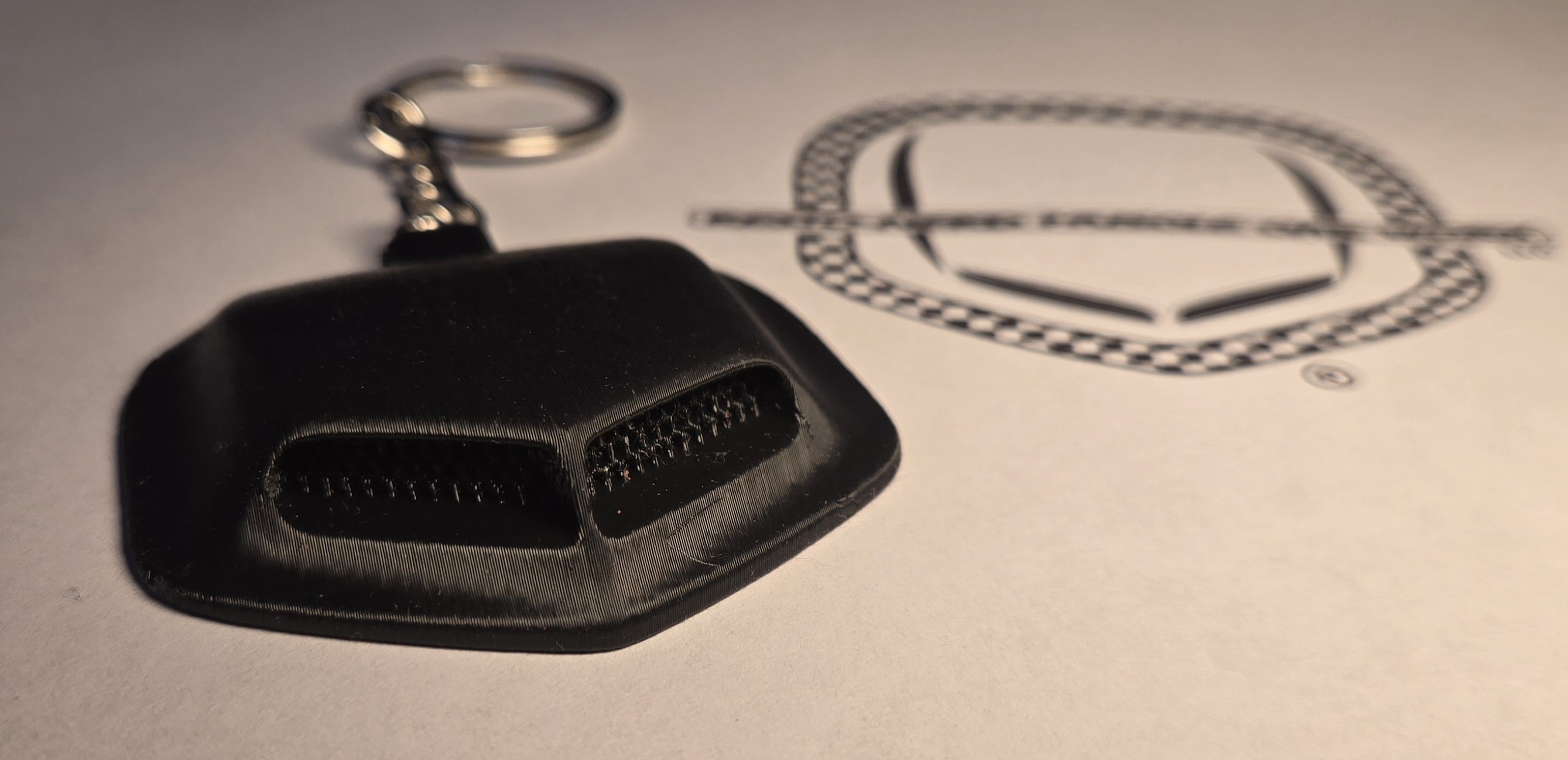 Resto-Nerd Logo style keychain 