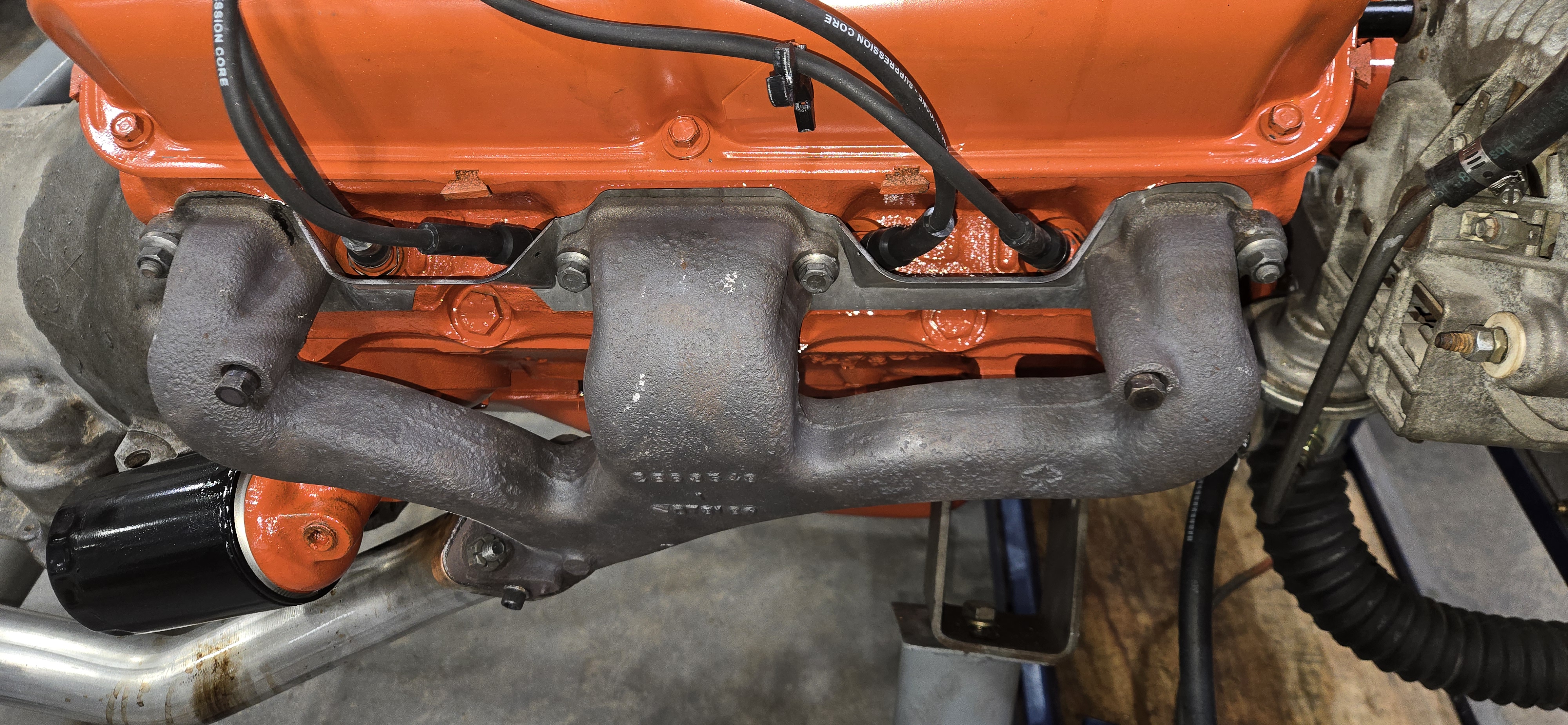 COMBO DEAL - Driver's exhaust manifold gasket & heat shield assembly + Passenger's exhaust manifold gasket