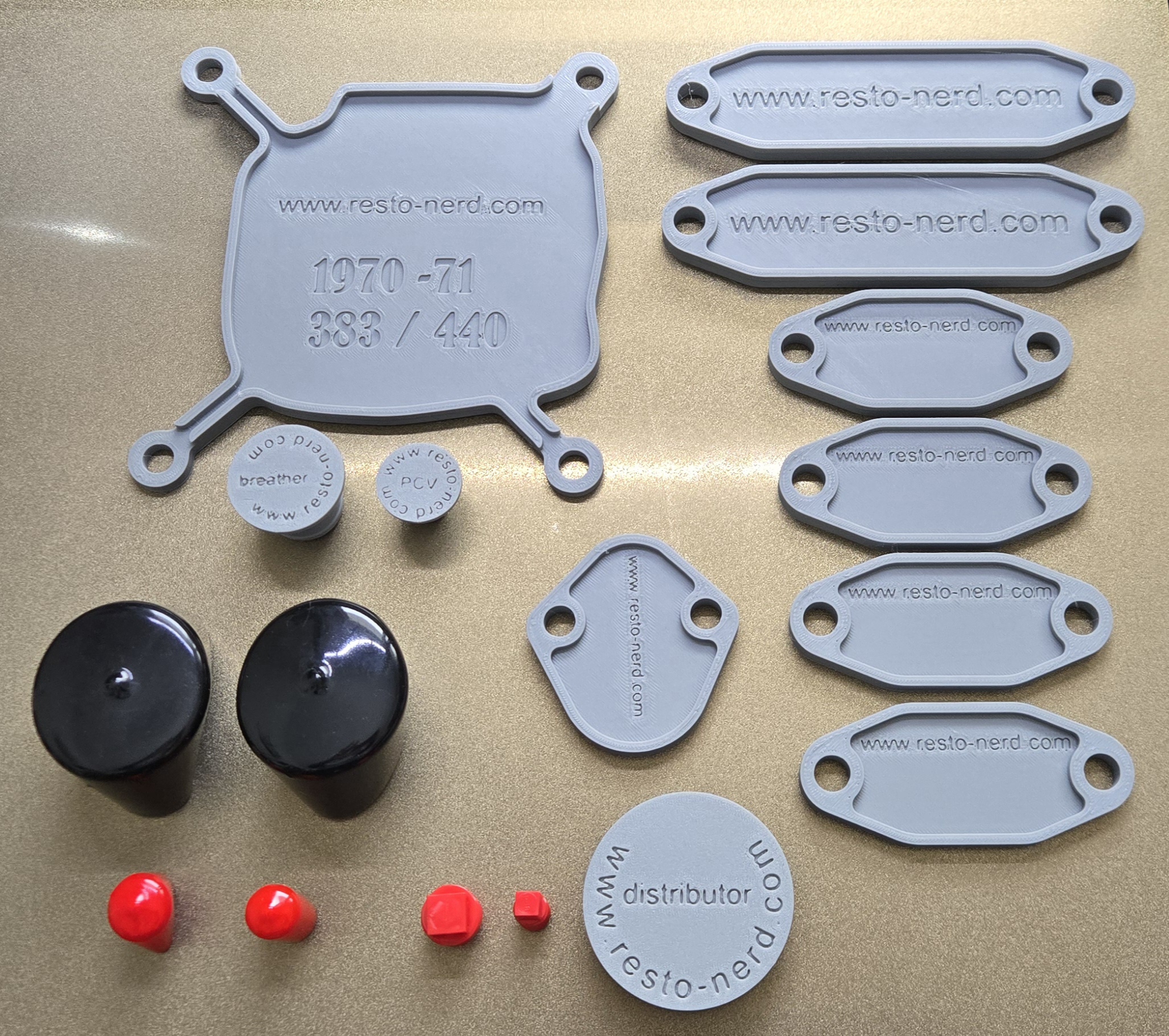 70-71 B/RB Squarebore (AVS/Holley) 4 - Barrel Storage/Paint Mask Kit