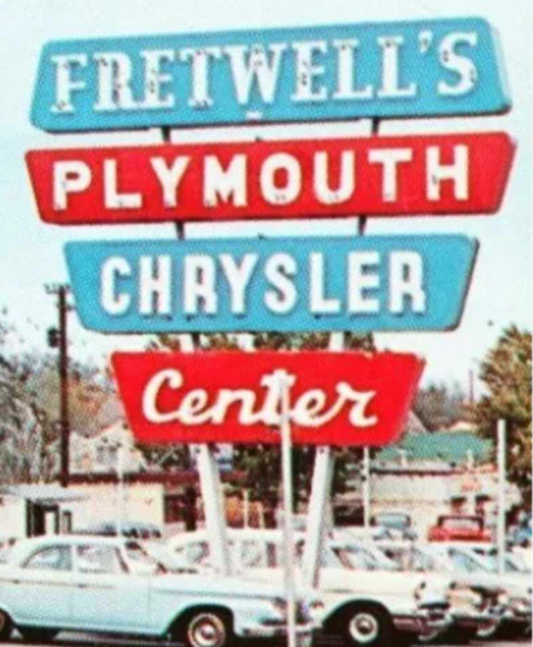Vintage Auto Dealer Sign 