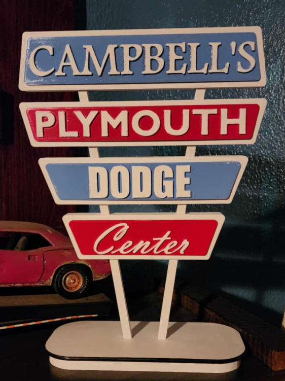 Vintage Auto Dealer Sign