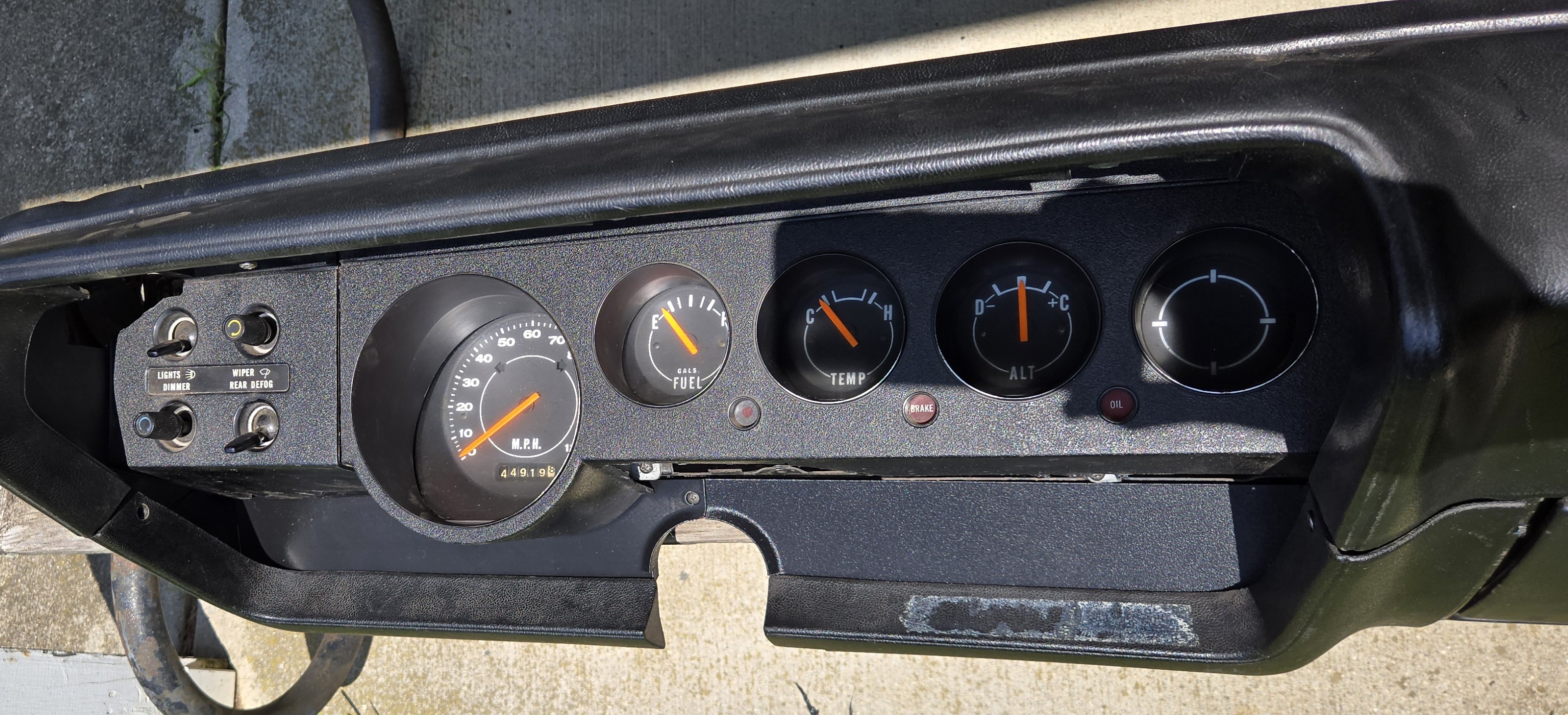 Mopar E-body Radio & Heater Delete COMBO - 1970 -1974 Challenger/Cuda 