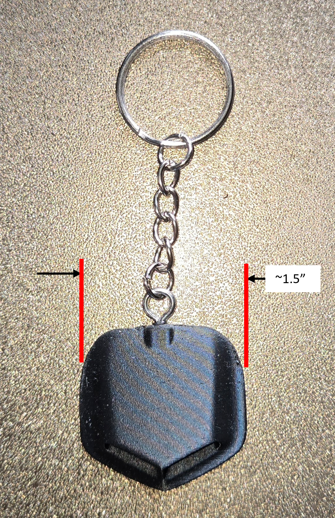 Resto-Nerd Logo style SMALL keychain 