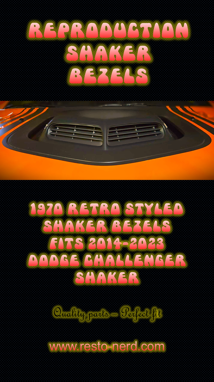 2014-2023 Dodge Challenger - Retro Shaker Bezels
