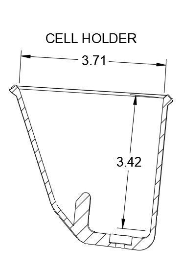 70-74 E-body & 71-74 B-body Cell Phone Holder Front Section
