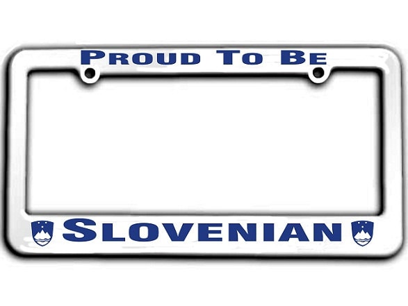 Proud To Be Slovenian License Plate