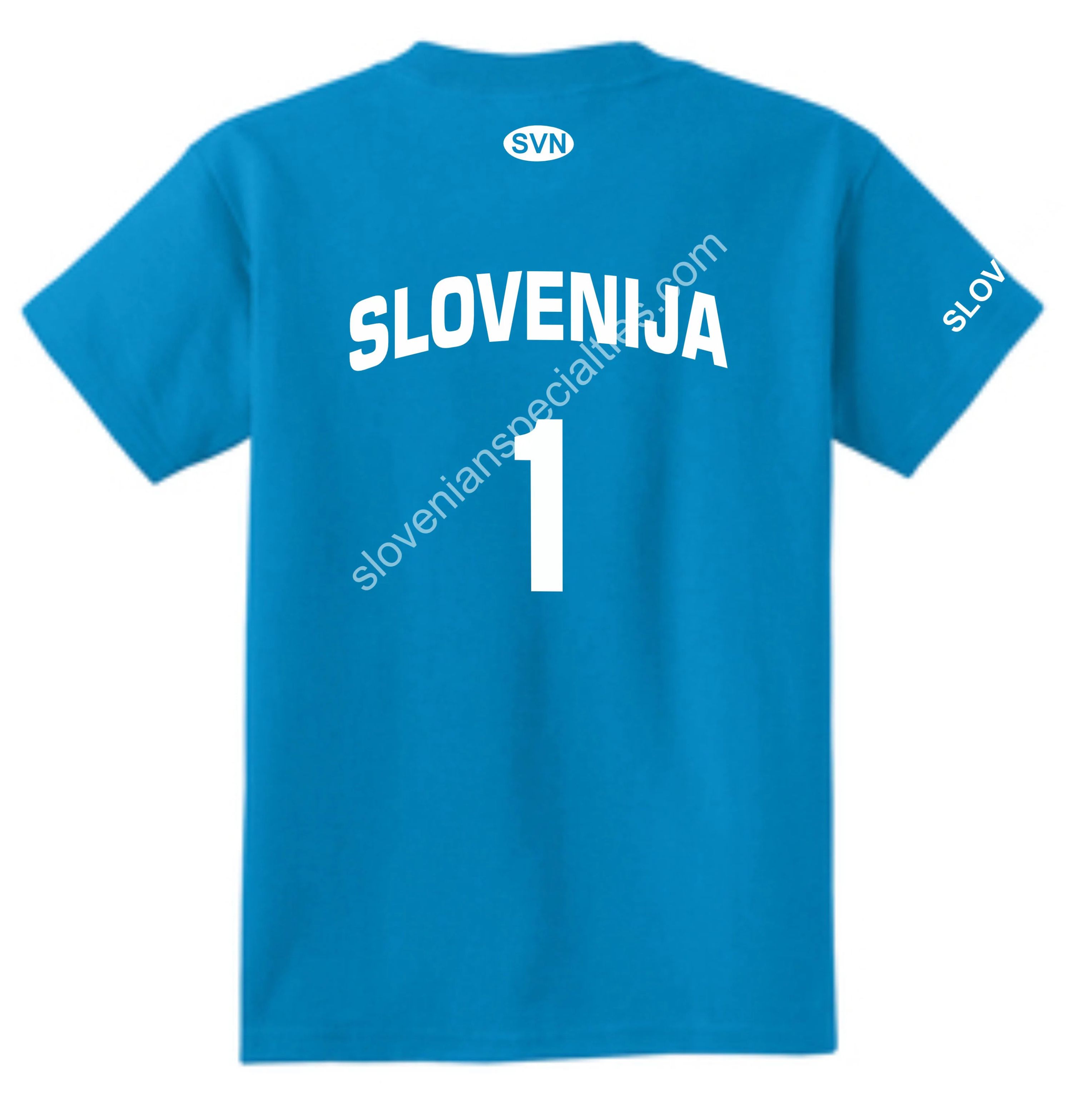 Slovenia Themed Blue T-Shirt