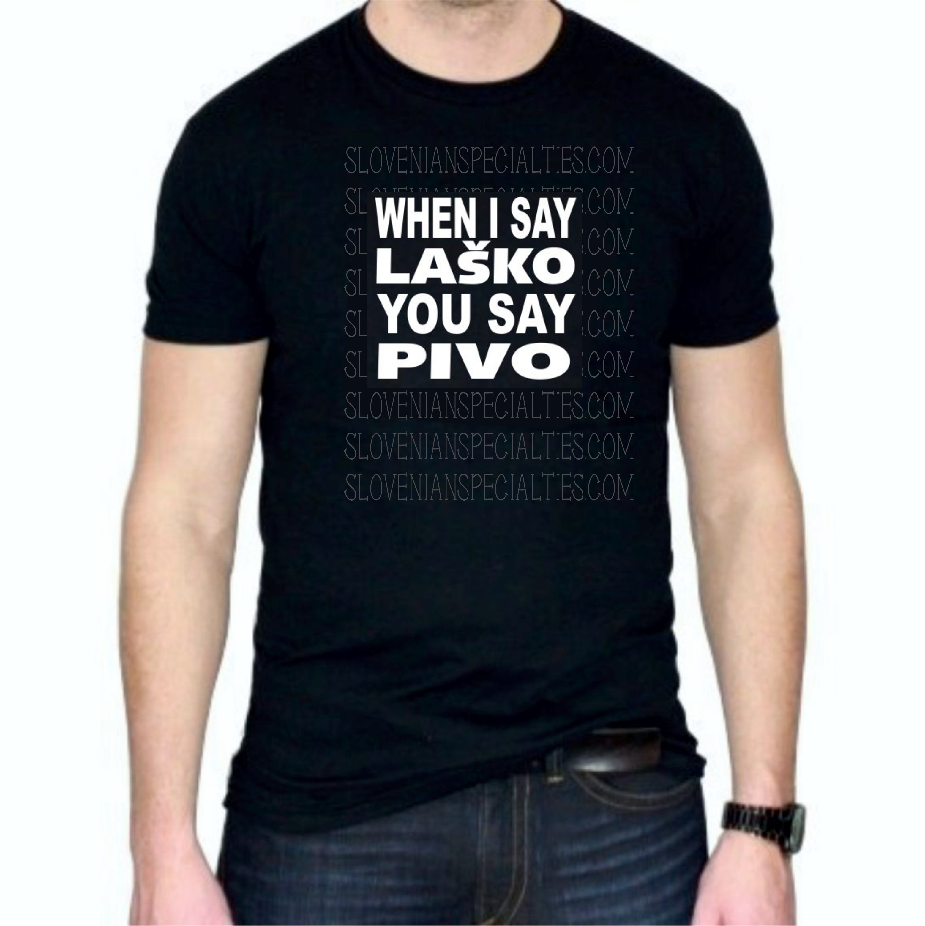 Lasko Pivo Slogan T-Shirt