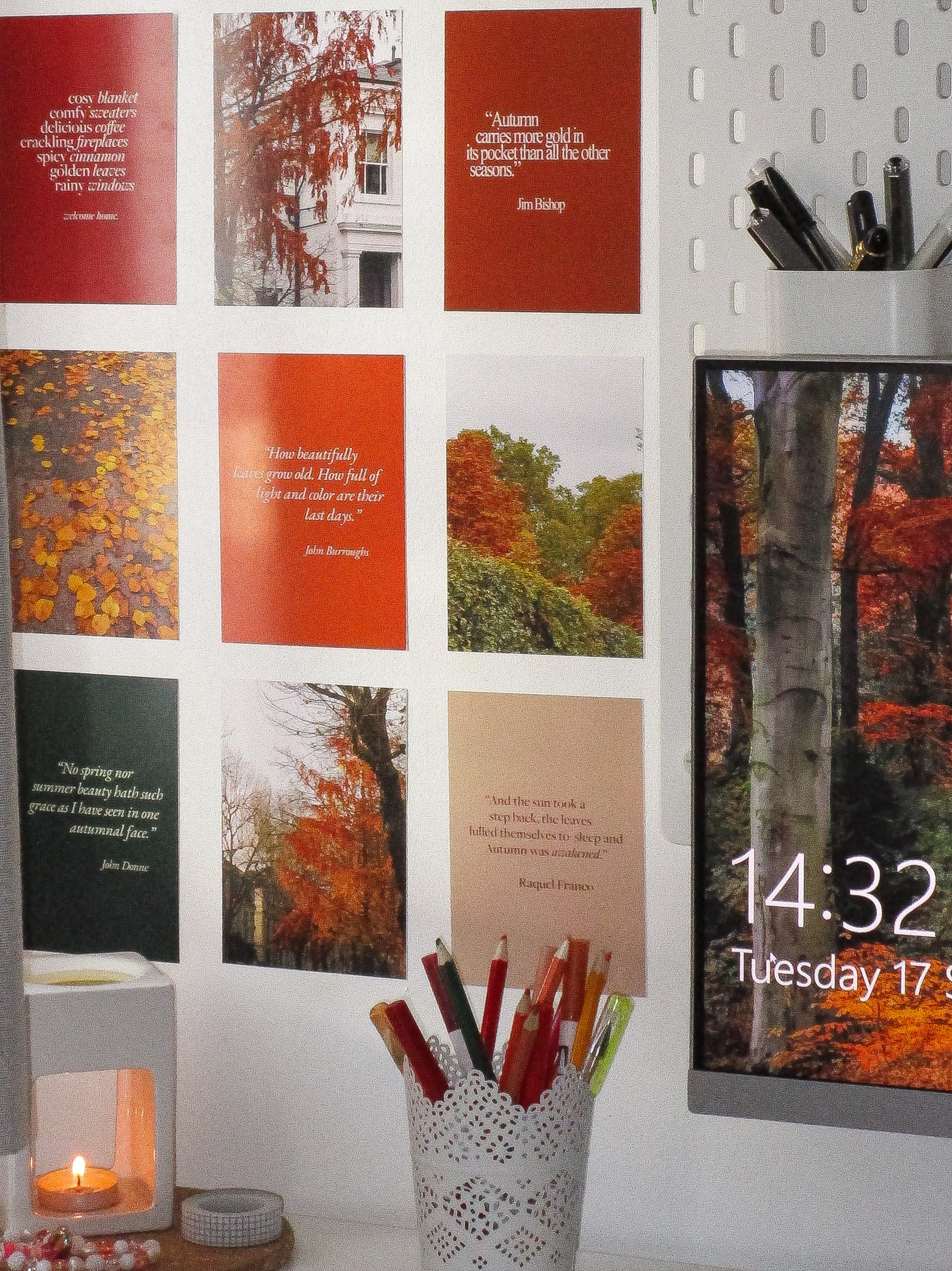 Autumn Hues Collage Kit | Noor's Notes