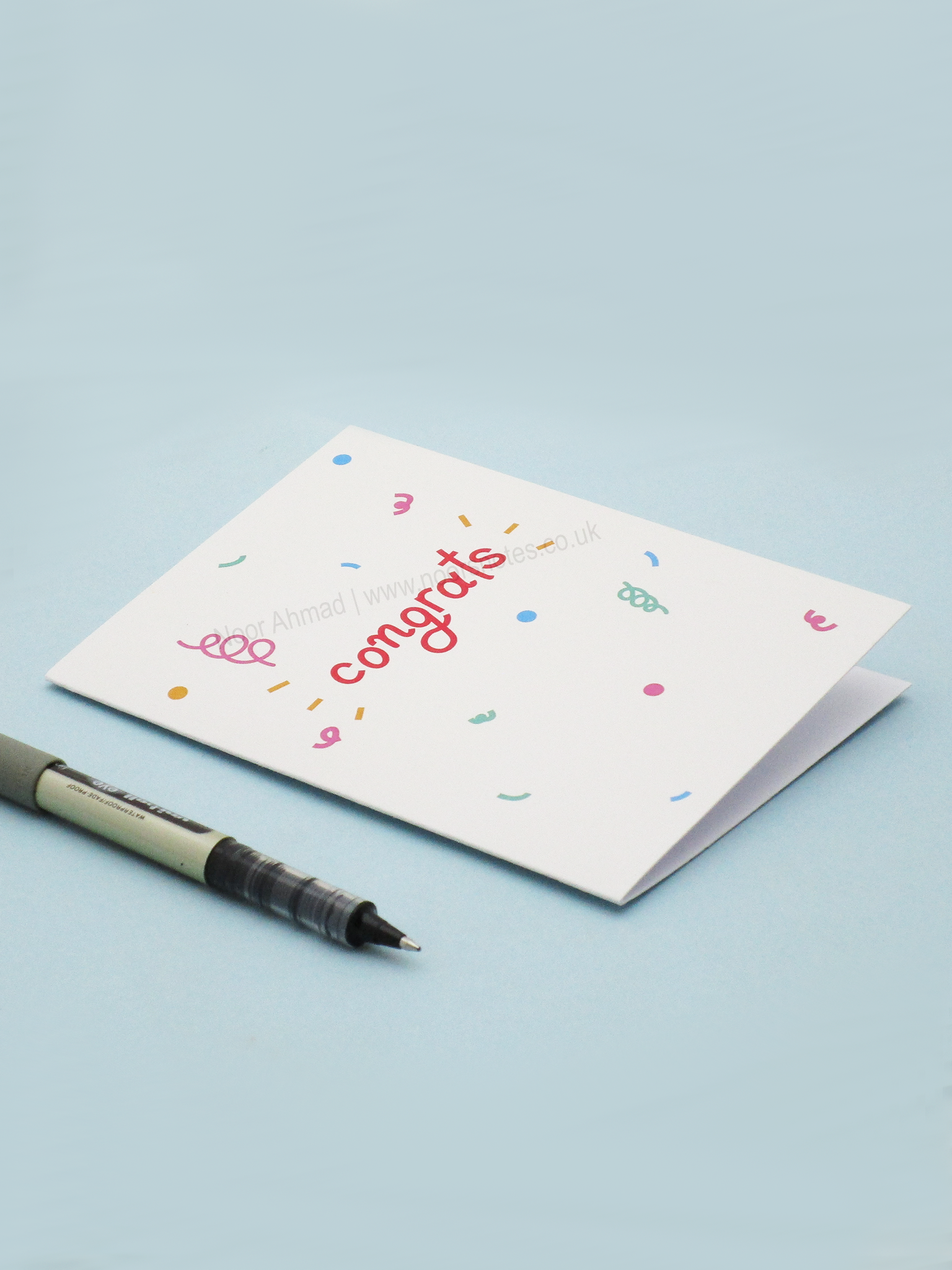 Congratulations 'Congrats' Greeting Card | Noor's Notes