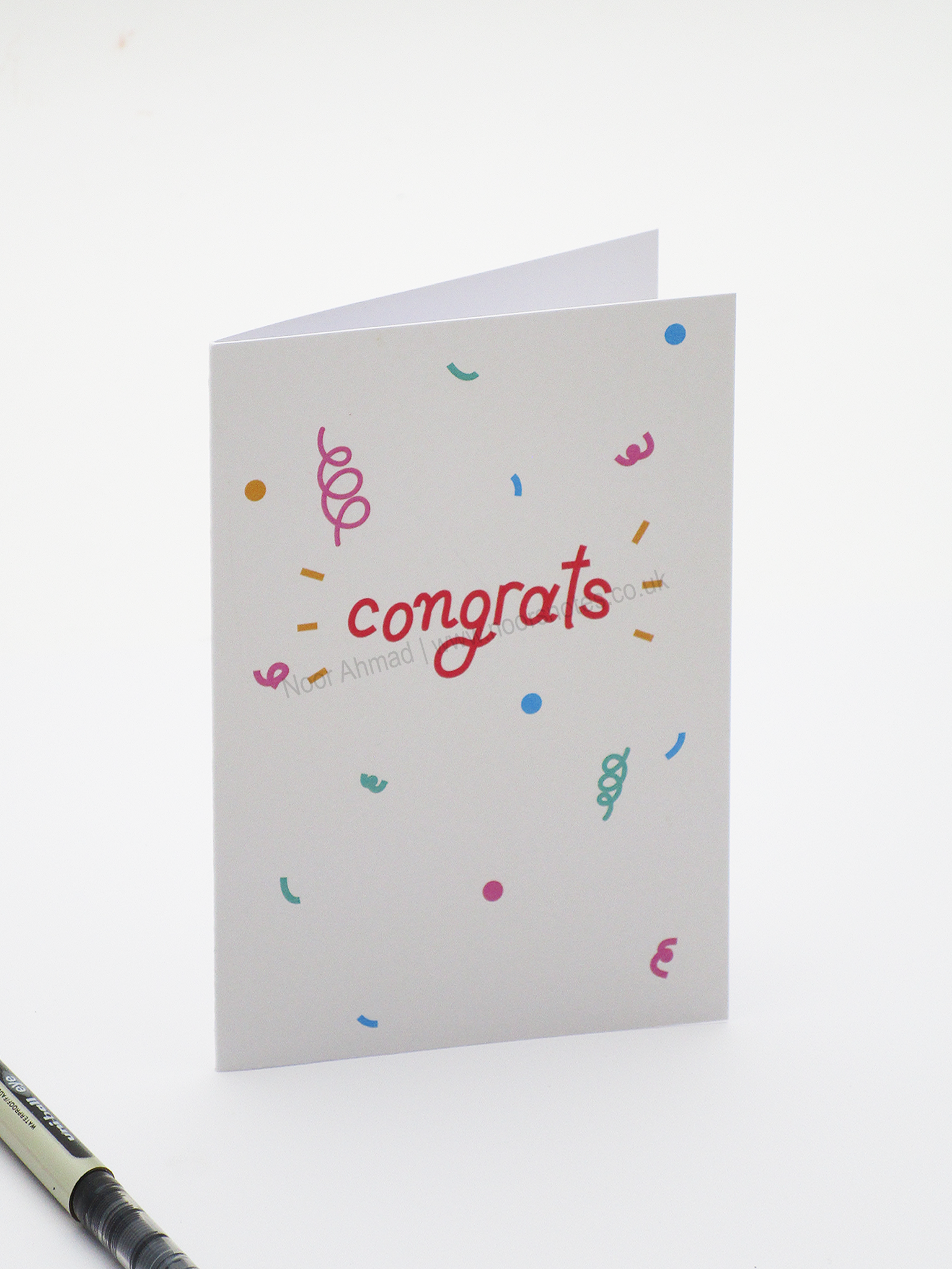 Congratulations 'Congrats' Greeting Card | Noor's Notes
