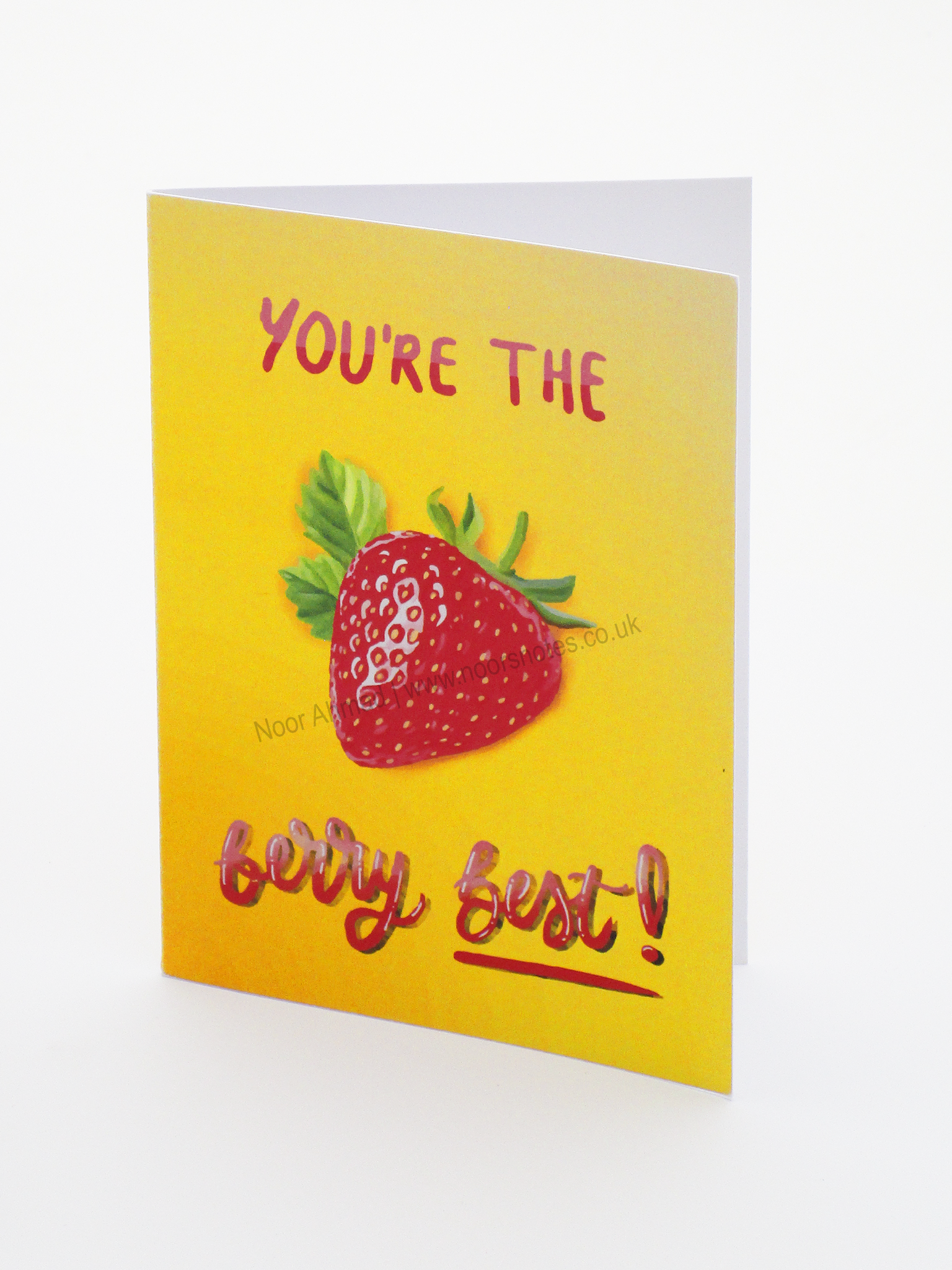 Berry Best Strawberry Greeting Card | Noor's Notes