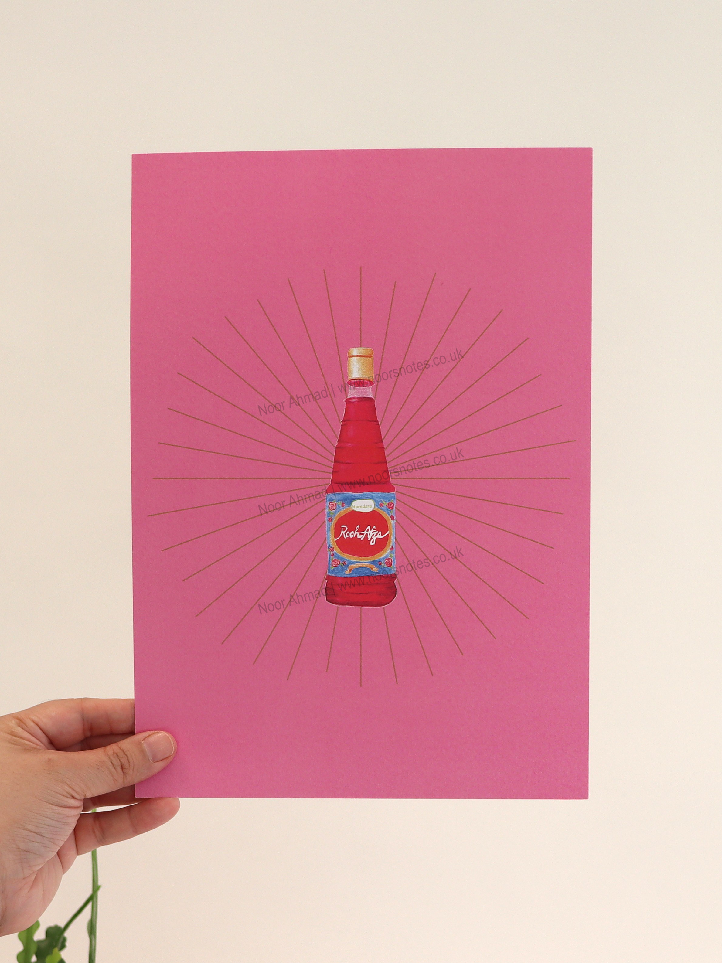 Rooh Afza A4 Art Print | Noor's Notes