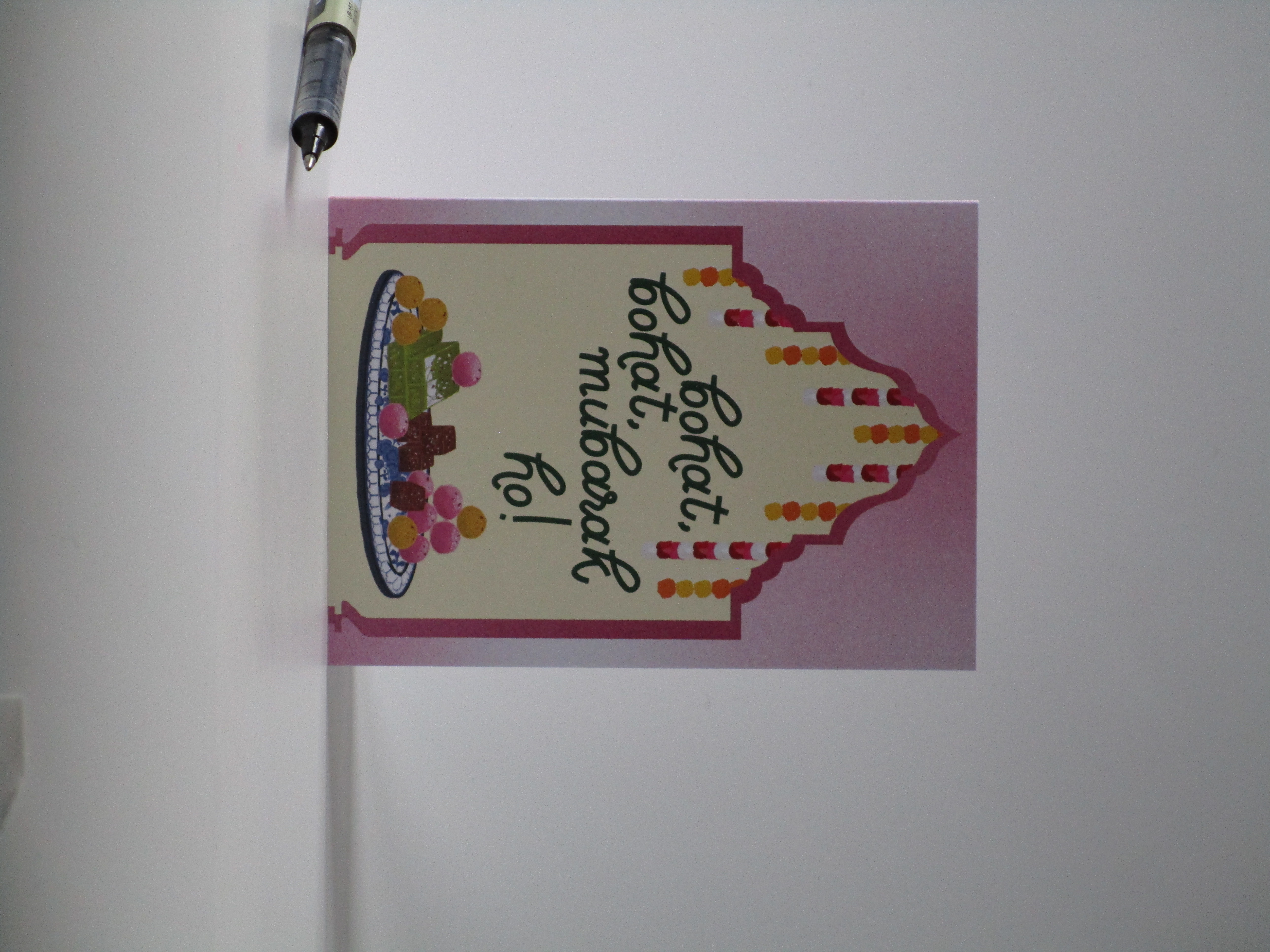 Bohat Bohat Mubarak Ho! Congratulations South Asian Festive A6 Greeting Card | Noor's Notes