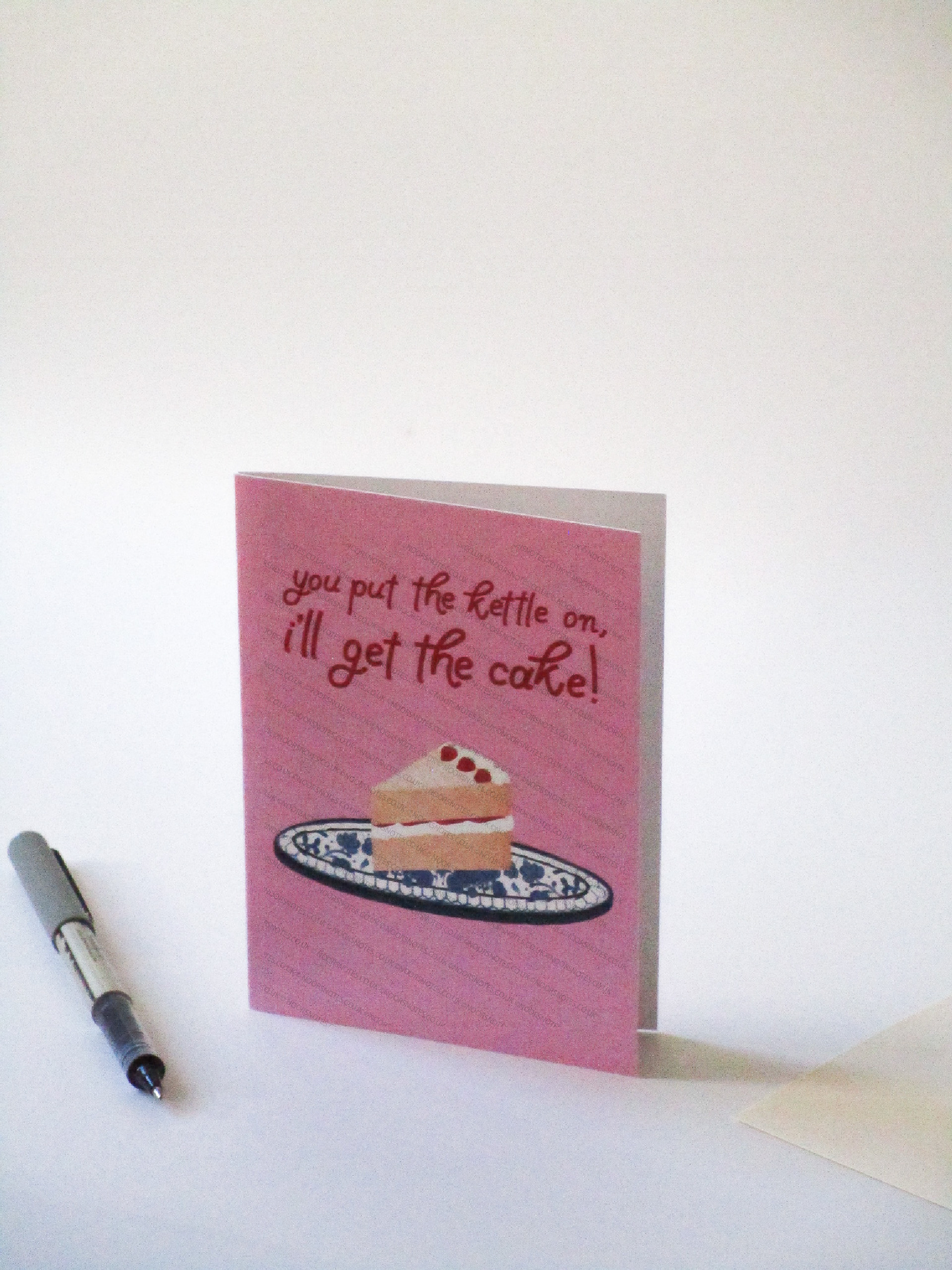 Kettle Cake Desserts Party, Tea Culture Celebratory A6 Greeting Card