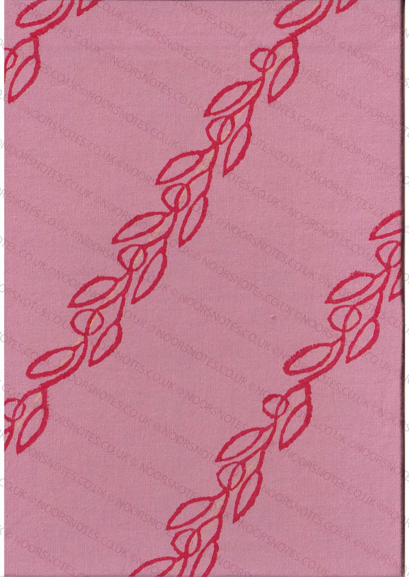 Coptic Hand Block Printed Cloth Cover Journal Notebook - Lined, A5 | noorsnotes x nailaahmadlondon