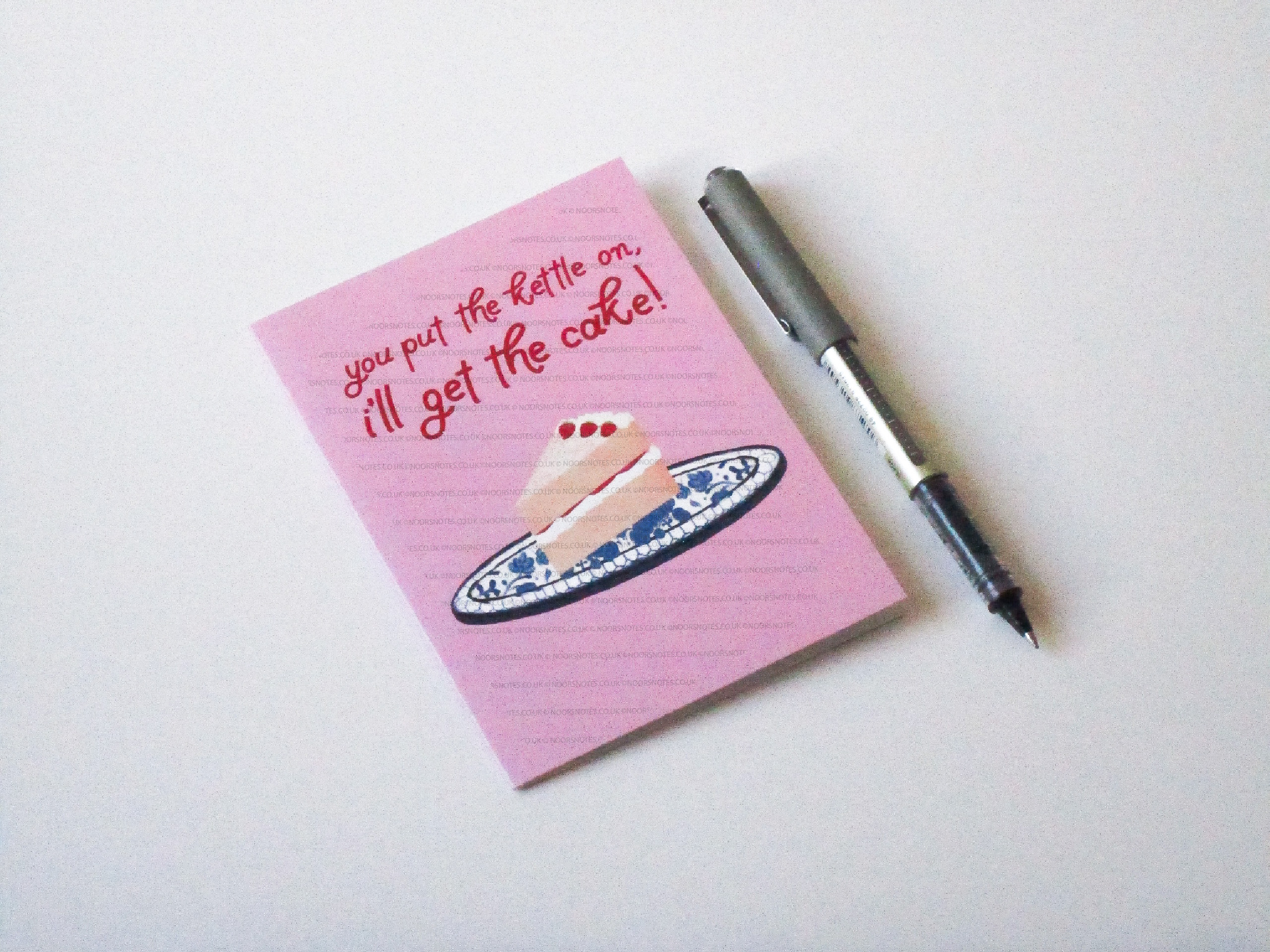 Kettle Cake Desserts Party, Tea Culture Celebratory A6 Greeting Card