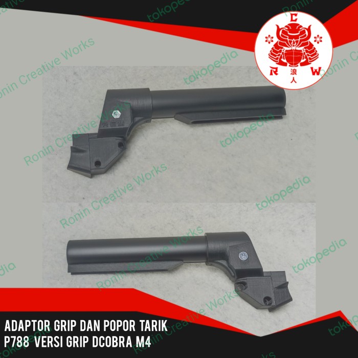 Adaptor Grip dan Popor Tarik P788 M788 M96 - Versi Grip M4 Dcobra