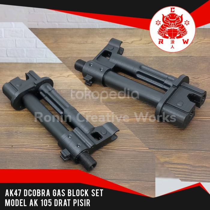 Ak47 Dcobra Gas Block Set Model AK-105 Drat Pisir D'Cobra MAK47L