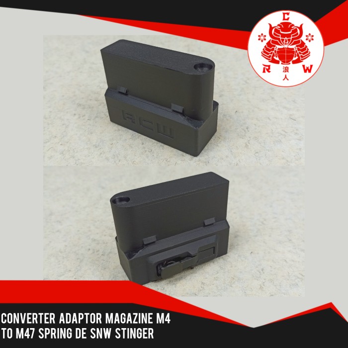 Converter Magazine Adapter Mag M4 AEG to M47 Spring DE SNW STINGER Kerek