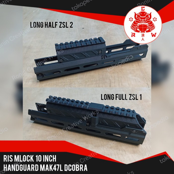 Handguard 10 inch Ris MLOK ZSL MAK47L Dcobra Spring AK47 D'Cobra