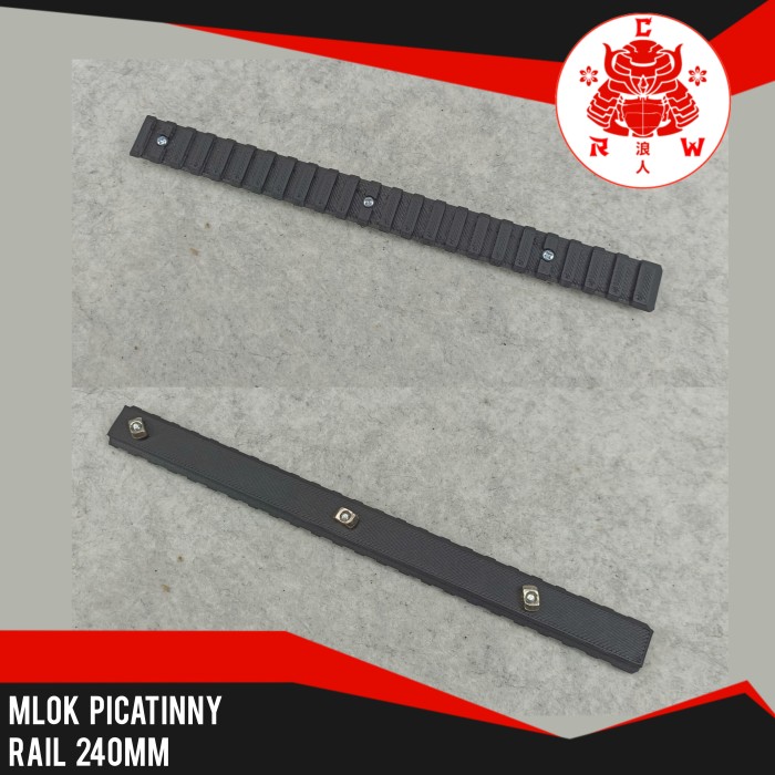 MLOK Picatinny Rail 240mm AEG WGG WGB Side Rail Samping Dcobra D'cobra M416 M4 AR15 Spring