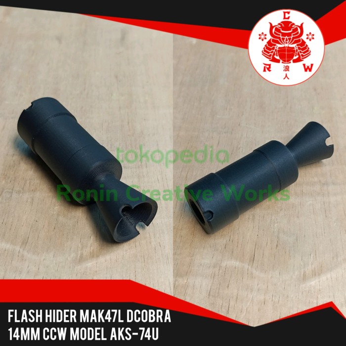 RCW Flash Hider 14mm CCW Model AKS-74U untuk MAK47L Dcobra FH AK-74U