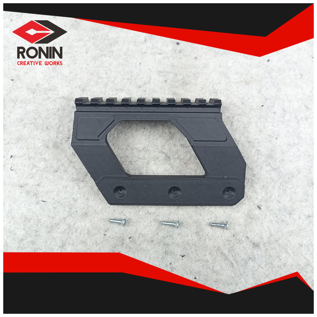 MAINAN SIDE RAIL PICATINNY MOUNTING OPTIC UNTUK DCOBRA MAK47L SPRING COSTUM UPGRADE