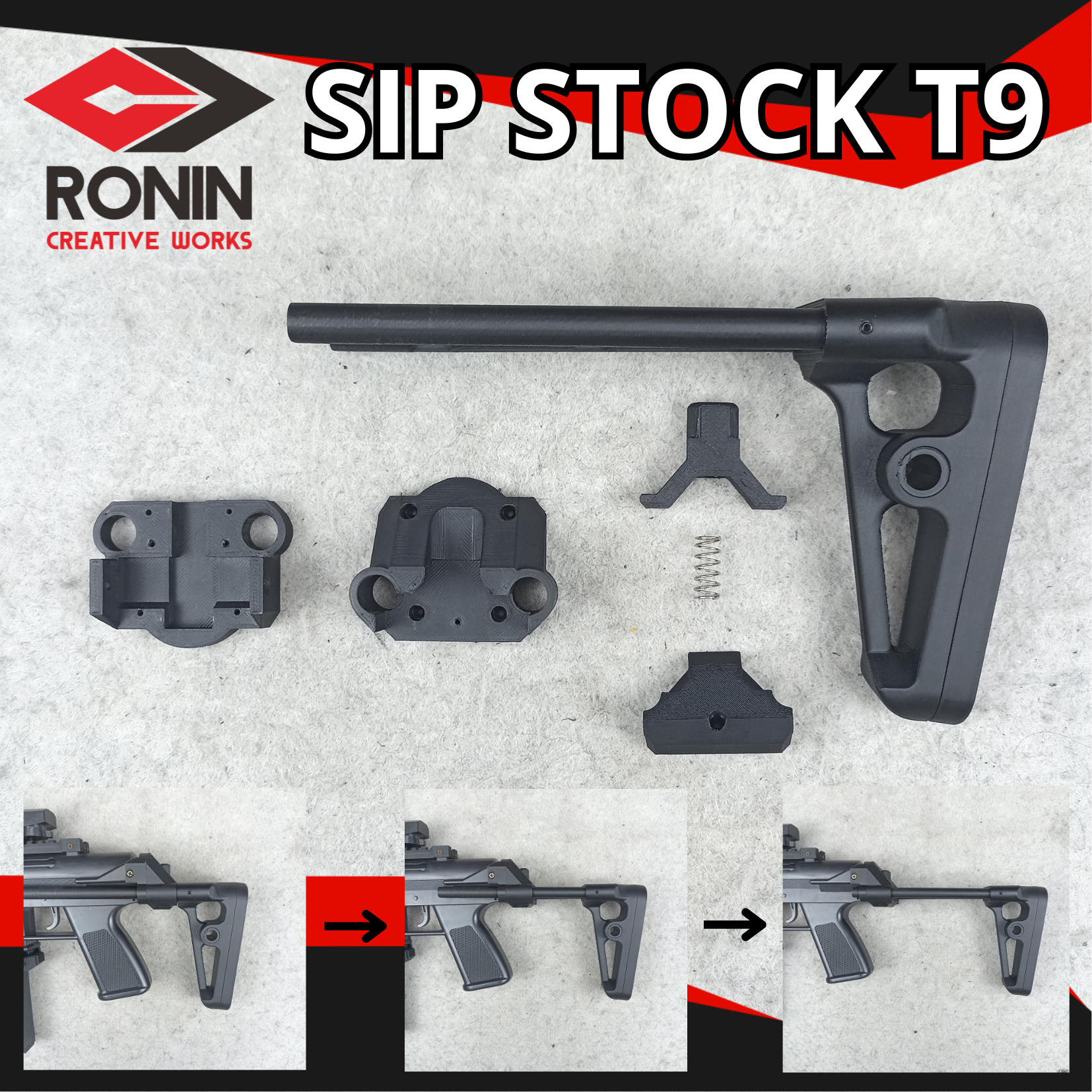 MAINAN SIP STOCK UNTUK DCOBRA TEC9 M306 SPRING