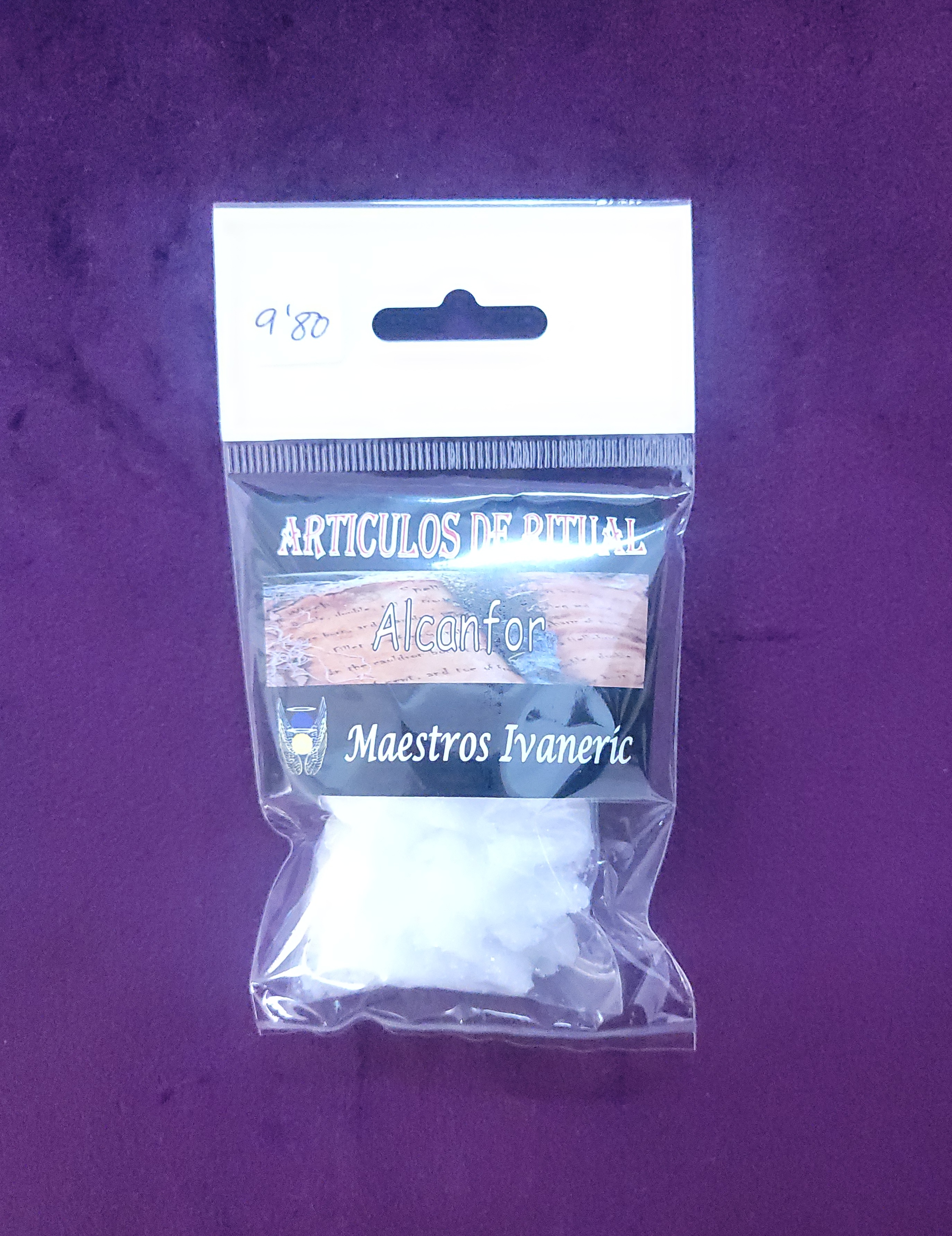 Alcanfor peso aproximado 10 gr.