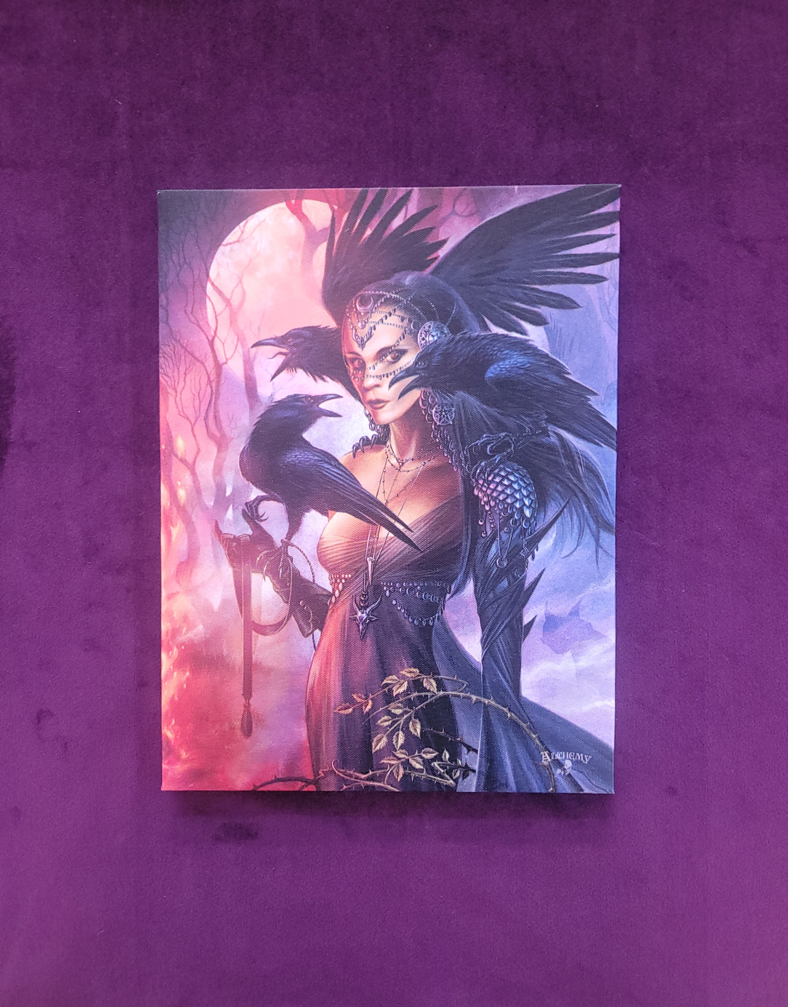 Cuadro Summoned from Shadow de Anne Stokes.