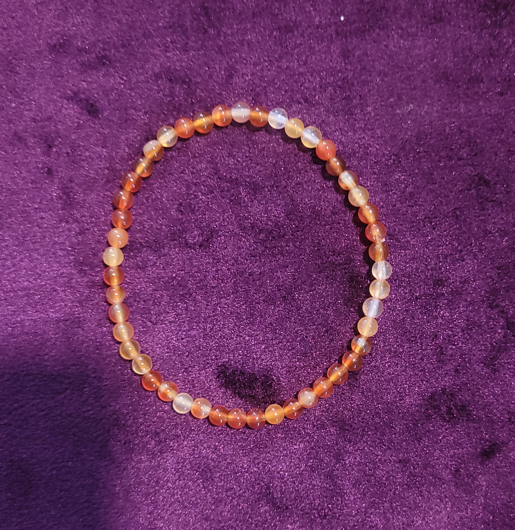 Pulsera de mineral Cornalina 