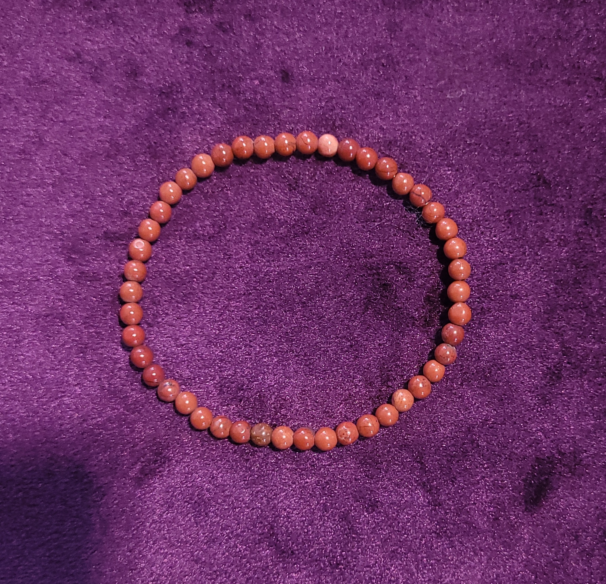 Pulsera de mineral Jaspe Rojo