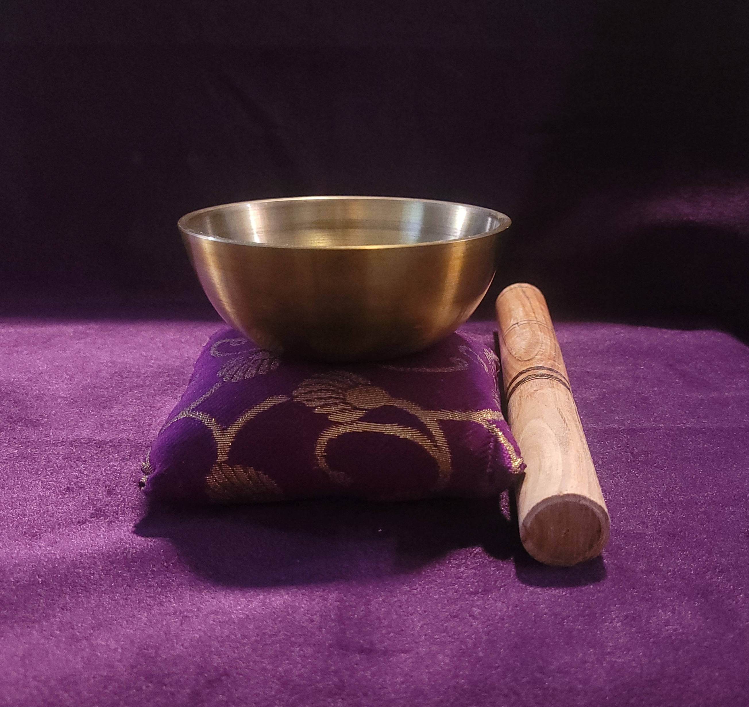 Cuenco Tibetano 7 metales con cojín