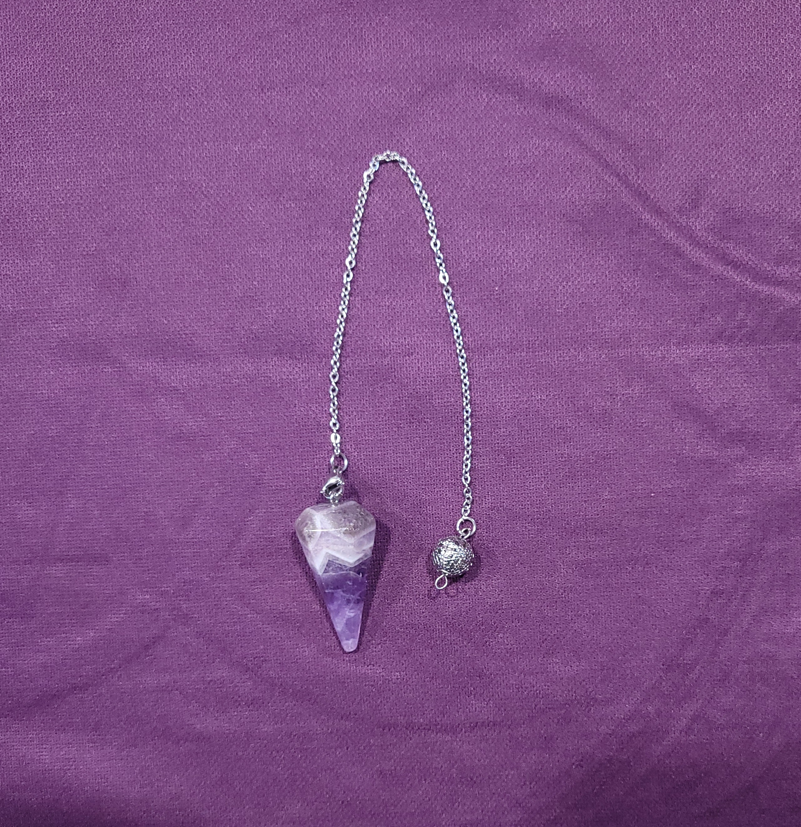 Péndulo  de Mineral Amatista